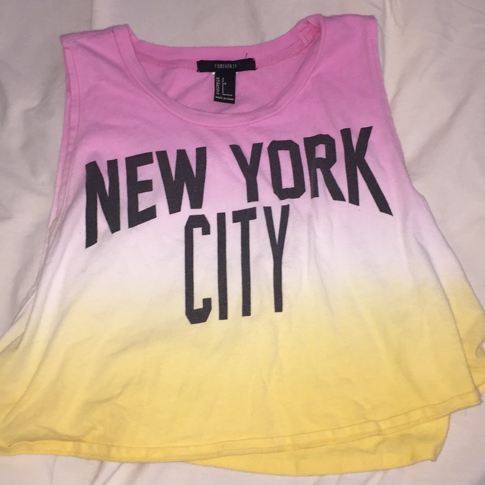 Forever 21 cropped muscle tank